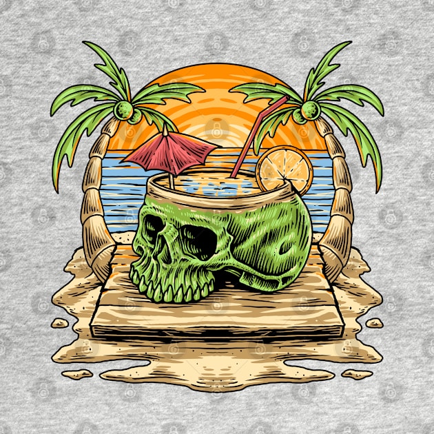 Skull Summer by Eterfate Studio